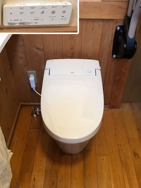 奈良県天理市にてトイレ取替え イナックスサティスS6