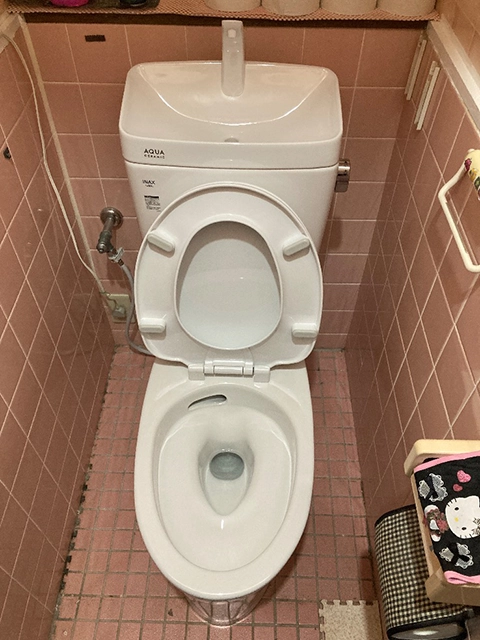 奈良県大和郡山市にてトイレ取替え リクシルアメージュ便器+普通便座