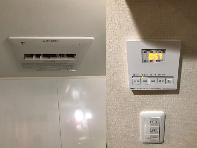大阪府堺市南区にて浴室暖房乾燥機取替え ノーリツBDV-4106AUKNC-J3-BL