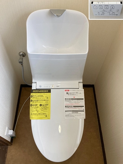 奈良県大和郡山市にてトイレ取替え TOTOウォシュレット一体型便器ZJ1手洗いあり