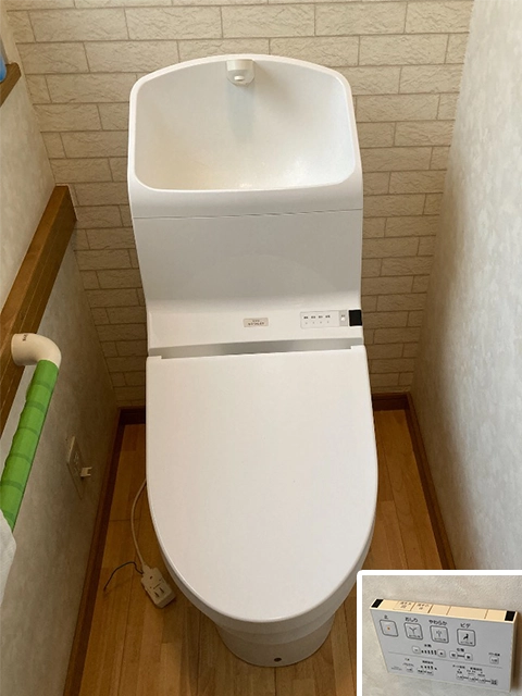 奈良県大和郡山市にてトイレ取替え リクシルアメージュ便器シャワートイレKA32 | 布施メンテナンス